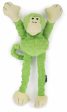 goDog Crazy Tugs Monkeys Squeaky Plush Dog Toy Large Online now