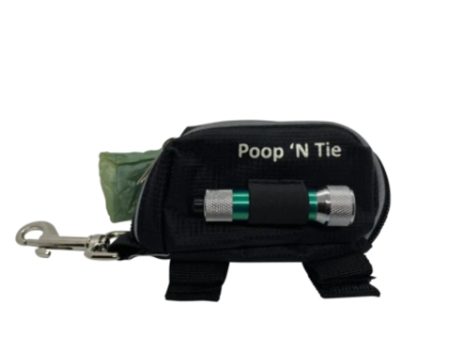 Poop  N Tie Fabric Waste Bag Dispenser With 2 Rolls Supply