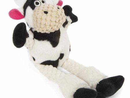 goDog Just For Me Checkers Skinny Cow w Chew Guard Plush Dog Toy Online Hot Sale