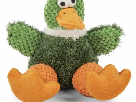 goDog Checkers Sitting Duck Plush Dog Toy Small Online Sale