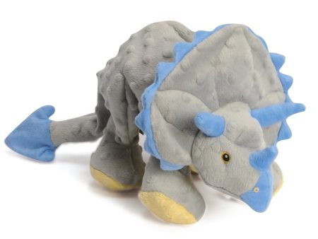 goDog Dinos Frills Triceratops w Chew Guard Plush Dog Toy Online Sale