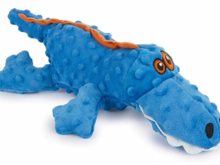 goDog Gators Squeaky Plush Dog Toy Large Online now