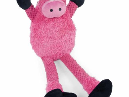 goDog Checkers Skinny Pig w Chew Guard Plush Dog Toy Cheap