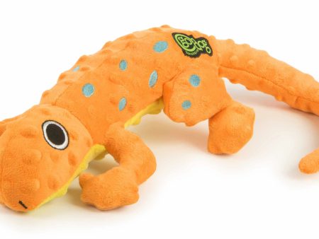 goDog Amphibianz Gecko Squeaky Plush Dog Toy Large Online Hot Sale