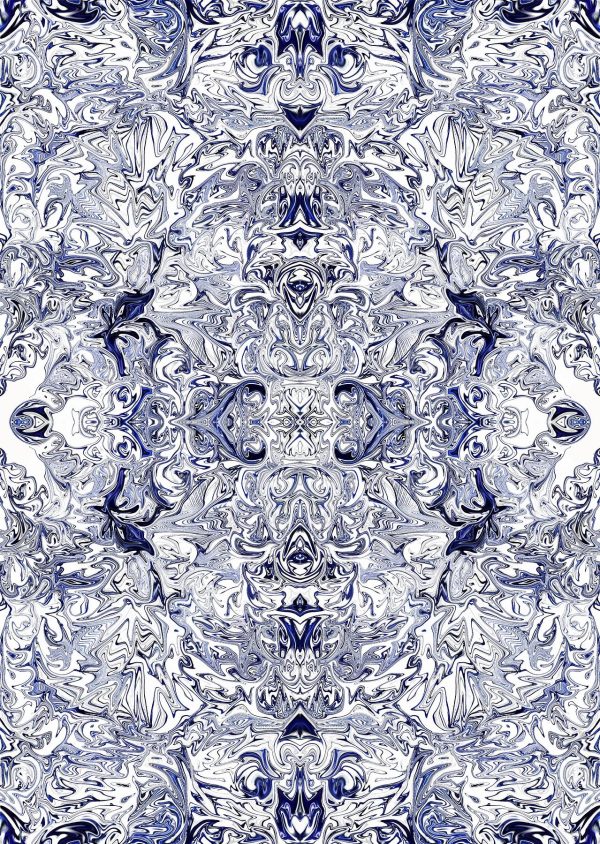 Blue Biro Arabesque on Sale