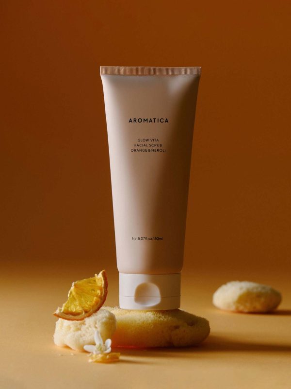 AROMATICA Glow Vita Facial Scrub Orange & Neroli 150ml Sale