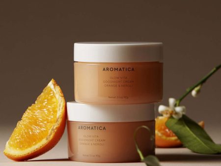 AROMATICA Glow Vita Goodnight Cream Orange & Neroli 90g Fashion