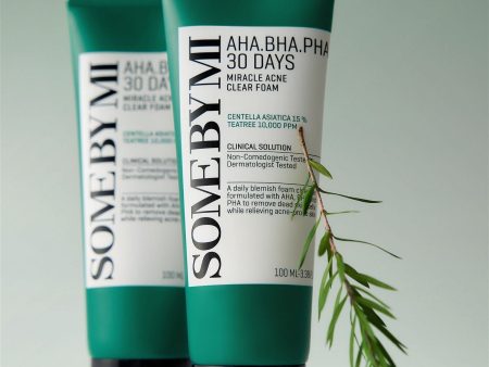 SOME BY MI AHA. BHA. PHA 30 Days Miracle Acne Clear Foam 100ml Fashion