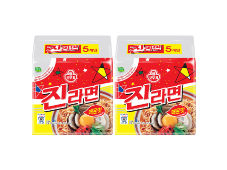 Ottogi Jin Ramyun Spicy, 10 pieces Supply