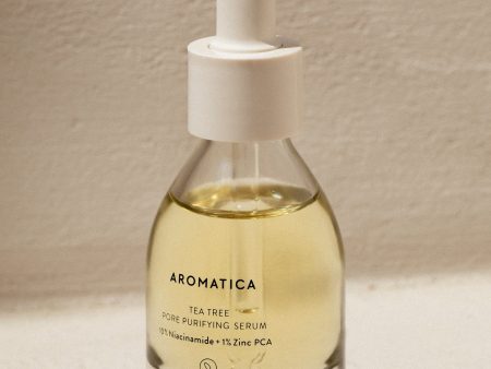 AROMATICA Tea Tree Pore Purifying Serum Niacinamide + 1％ Zinc PCA 30ml Supply