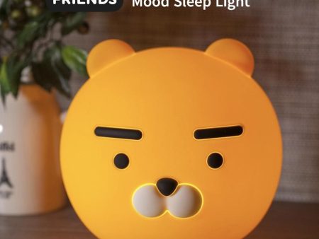 KAKAO FRIENDS Silicone Touch Mood Sleep Light RYAN 3 Level Brightness Control Soft Material AAA Battery USB Cable Power Fashion