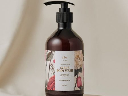 Plu Perfumed Spa Scrub Body Wash Damask Rose 500g Discount