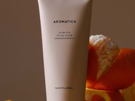 AROMATICA Glow Vita Facial Scrub Orange & Neroli 150ml Sale